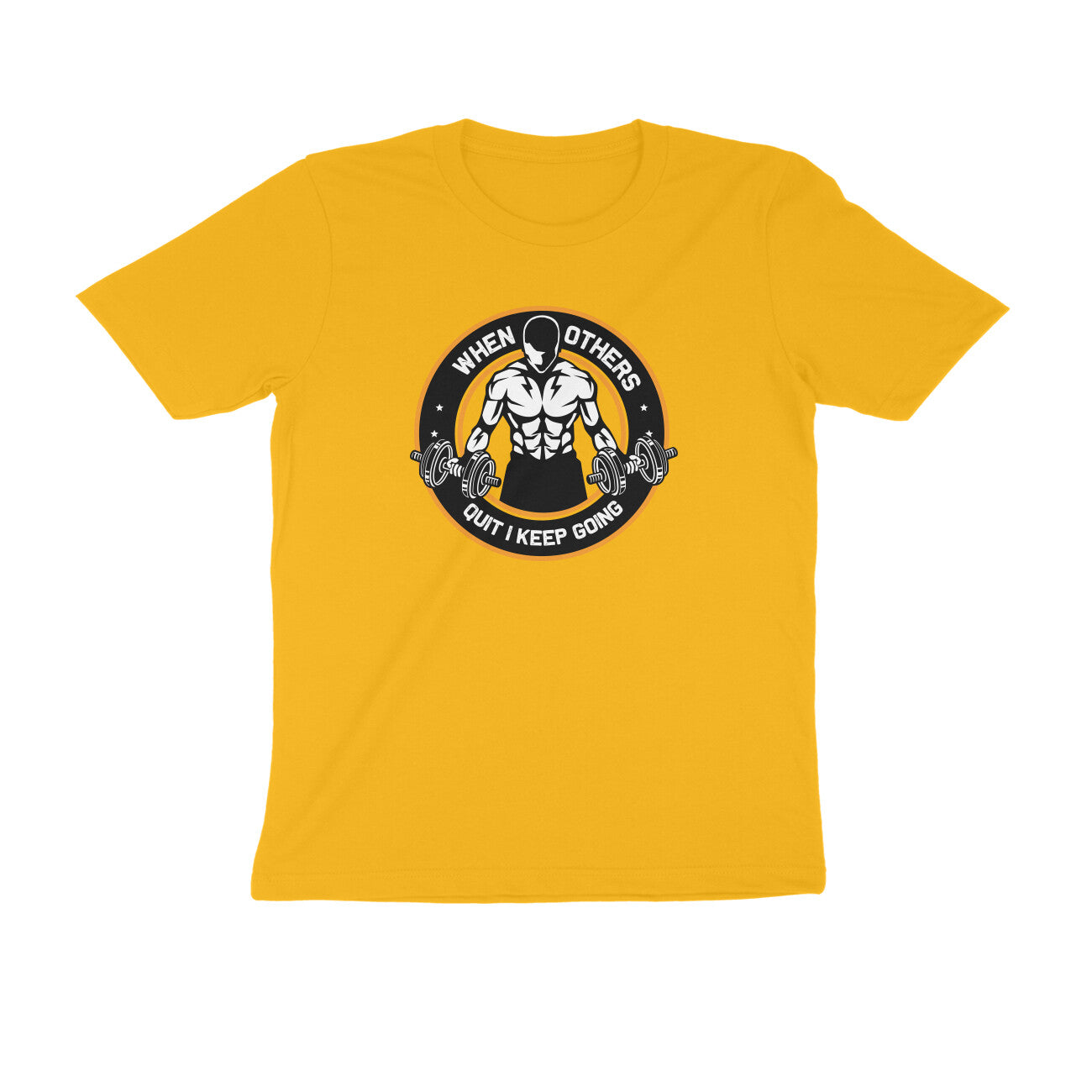 TNH - Men's Round Neck Tshirt - When Others Quit I keep Going