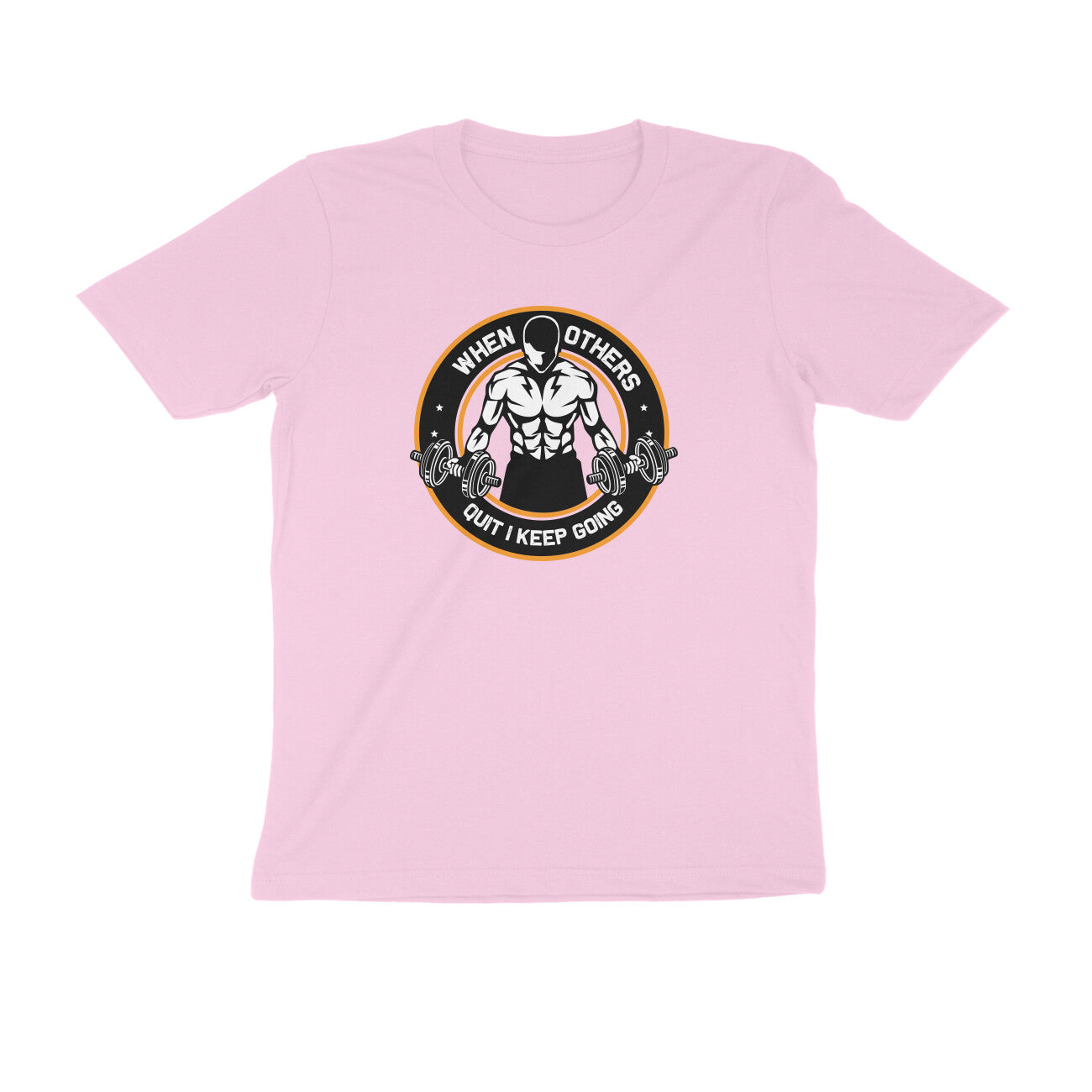 TNH - Men's Round Neck Tshirt - When Others Quit I keep Going