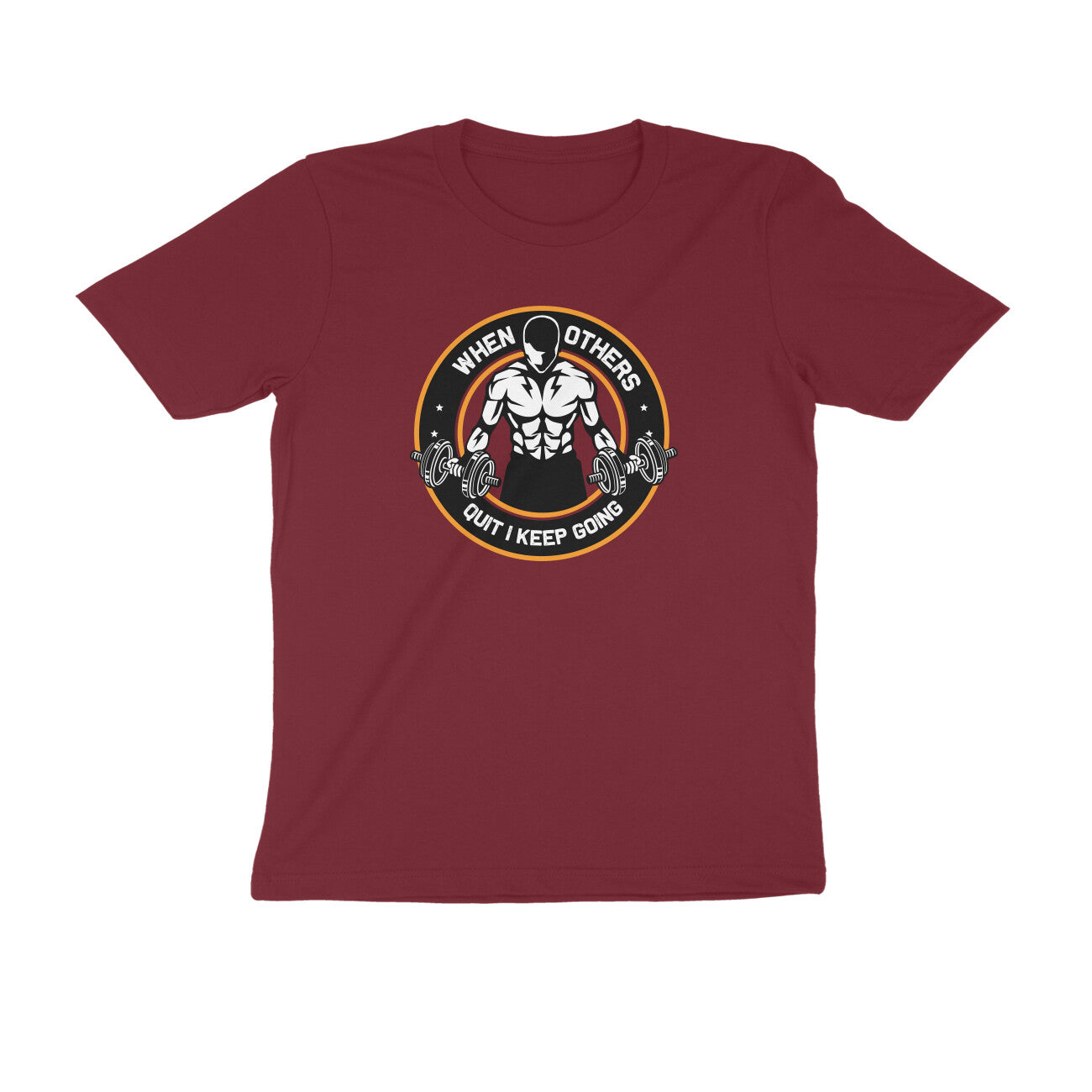 TNH - Men's Round Neck Tshirt - When Others Quit I keep Going