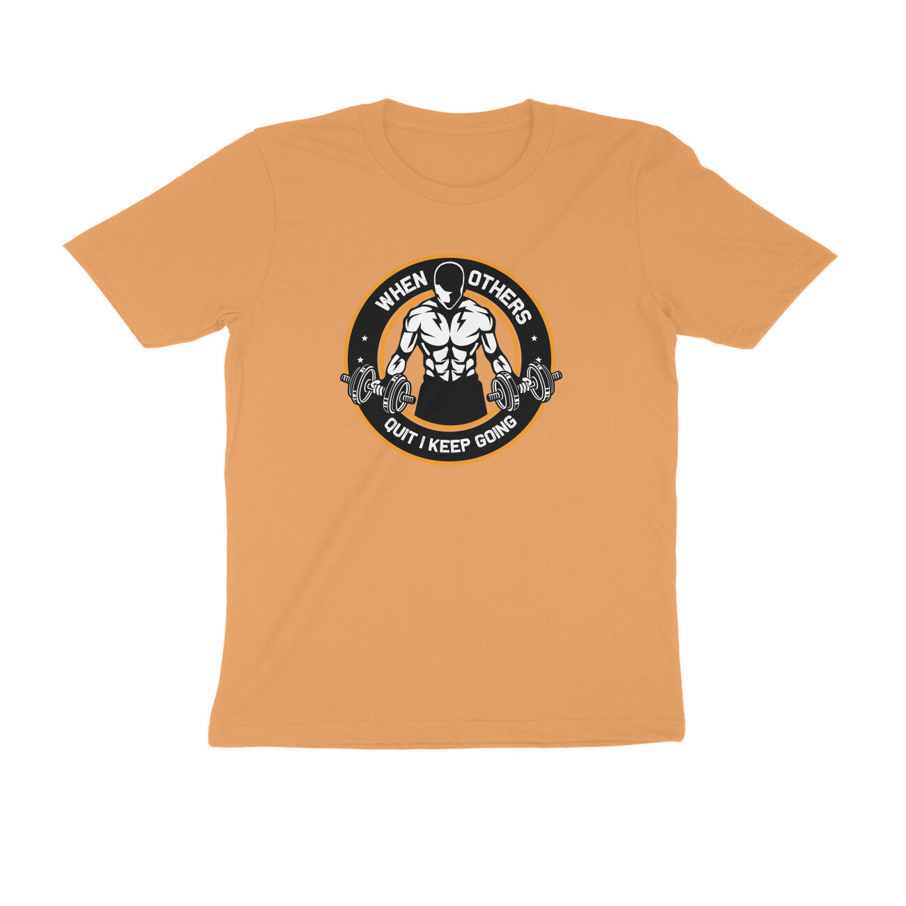 TNH - Men's Round Neck Tshirt - When Others Quit I keep Going