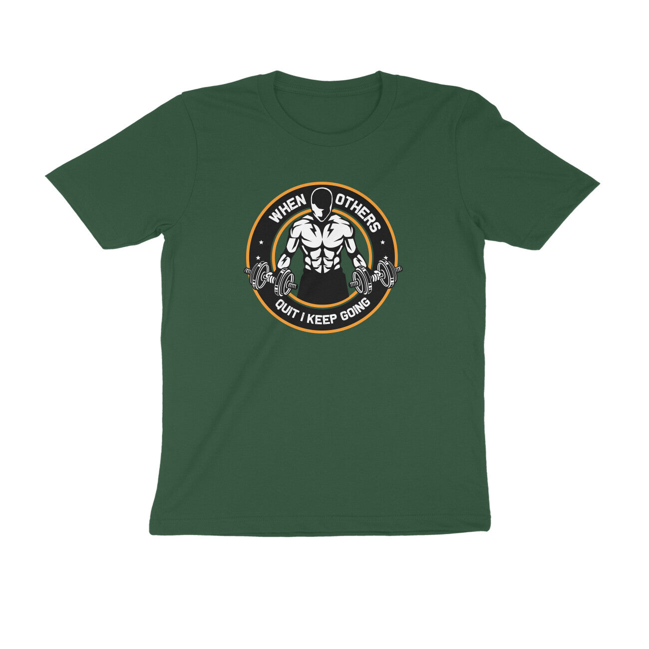TNH - Men's Round Neck Tshirt - When Others Quit I keep Going