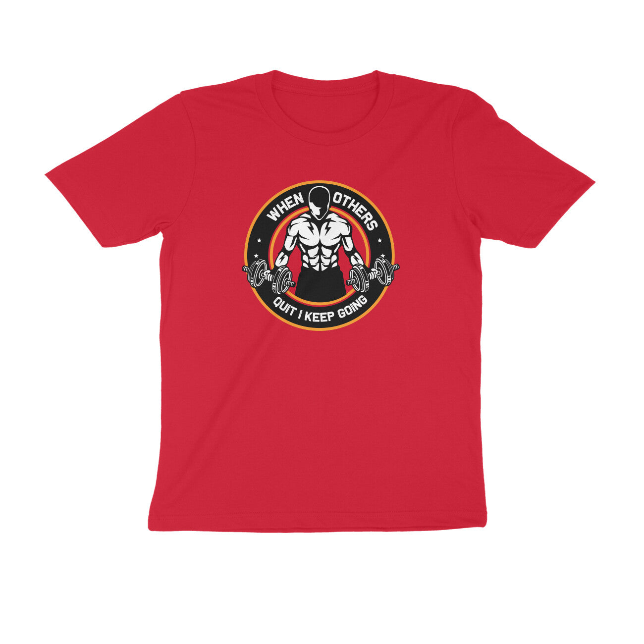 TNH - Men's Round Neck Tshirt - When Others Quit I keep Going