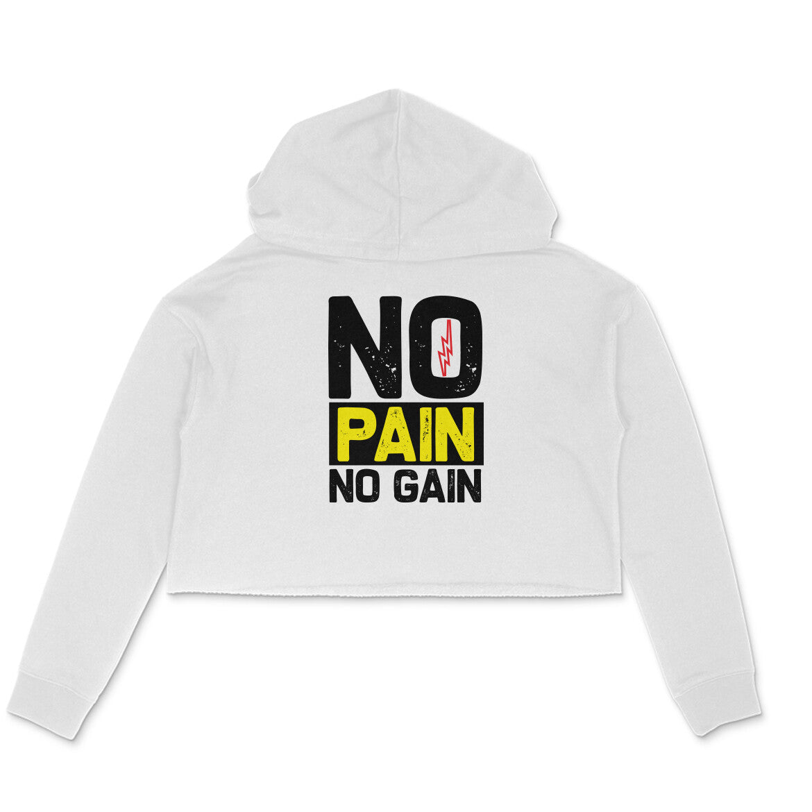 TNH - Women's Crop Hoodie - No Pain No Gain
