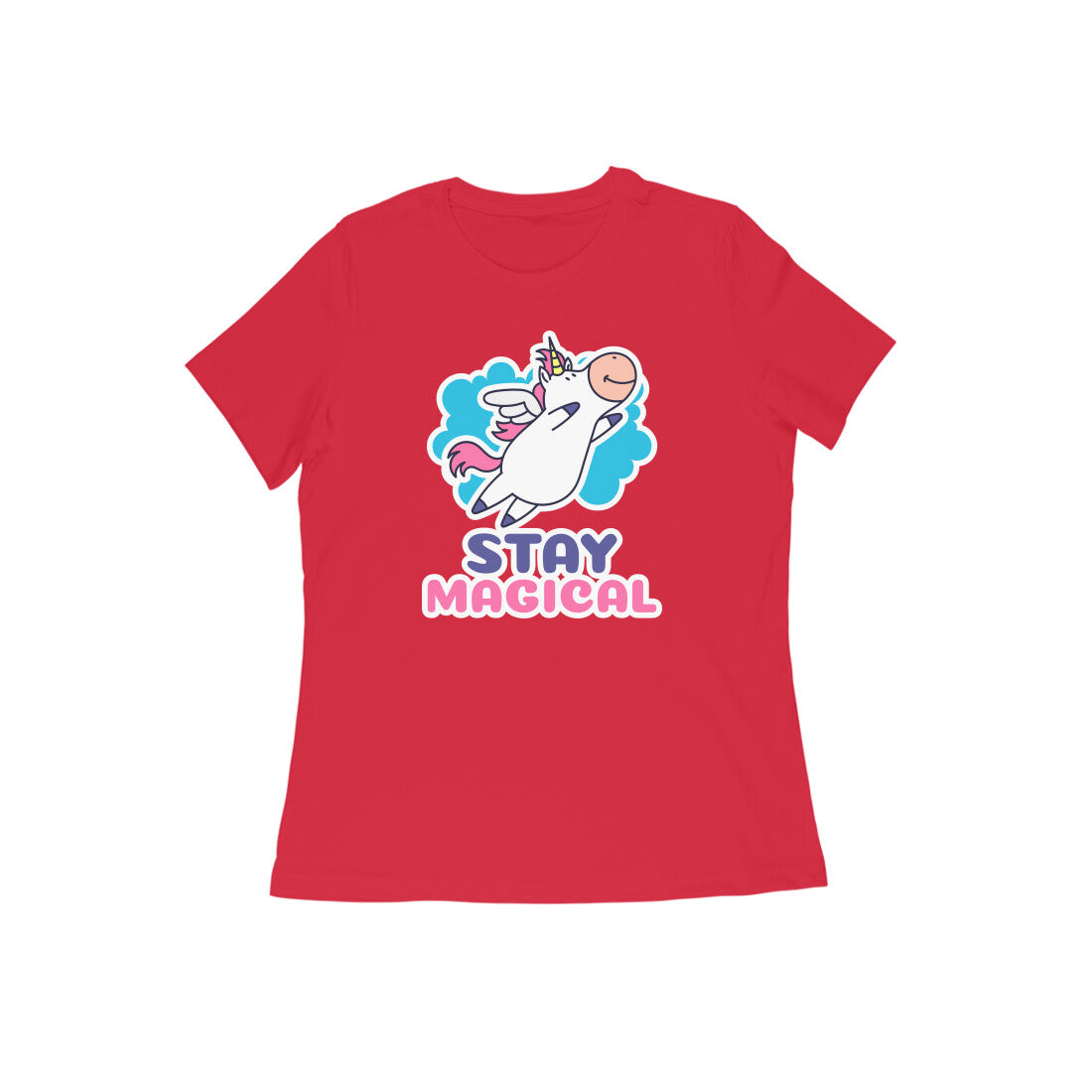 TNH - Women's Round Neck Tshirt - Cowicorn Stay Magical