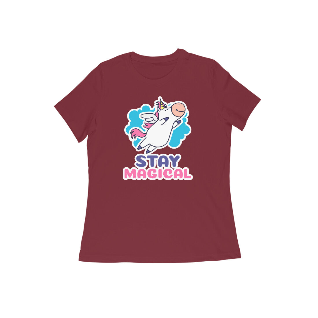 TNH - Women's Round Neck Tshirt - Cowicorn Stay Magical