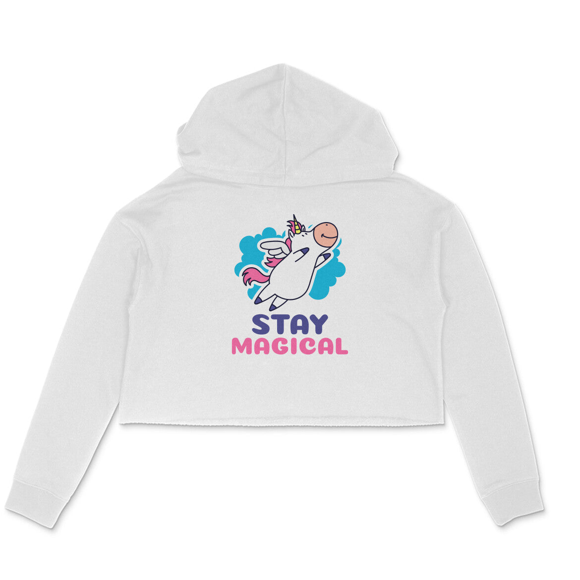 TNH - Women's Crop Hoodie - Cowicorn Stay Magical