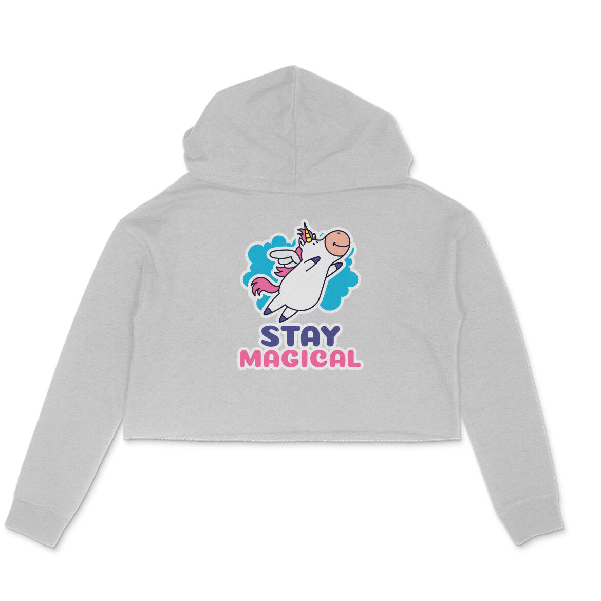 TNH - Women's Crop Hoodie - Cowicorn Stay Magical