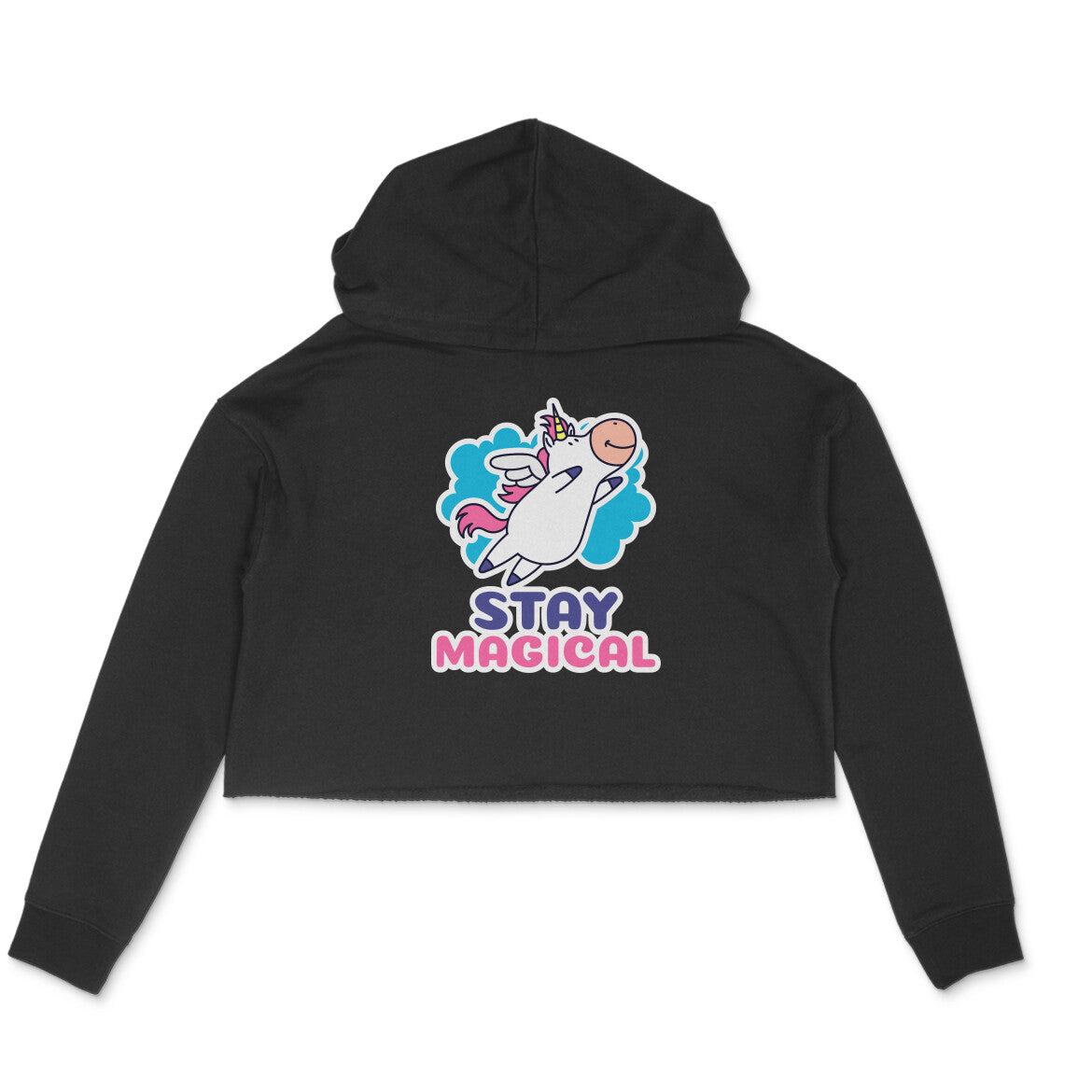 TNH - Women's Crop Hoodie - Cowicorn Stay Magical