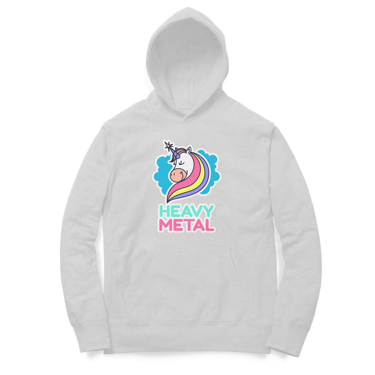TNH - Unisex Hoodies - Unicorn Heavy Metal