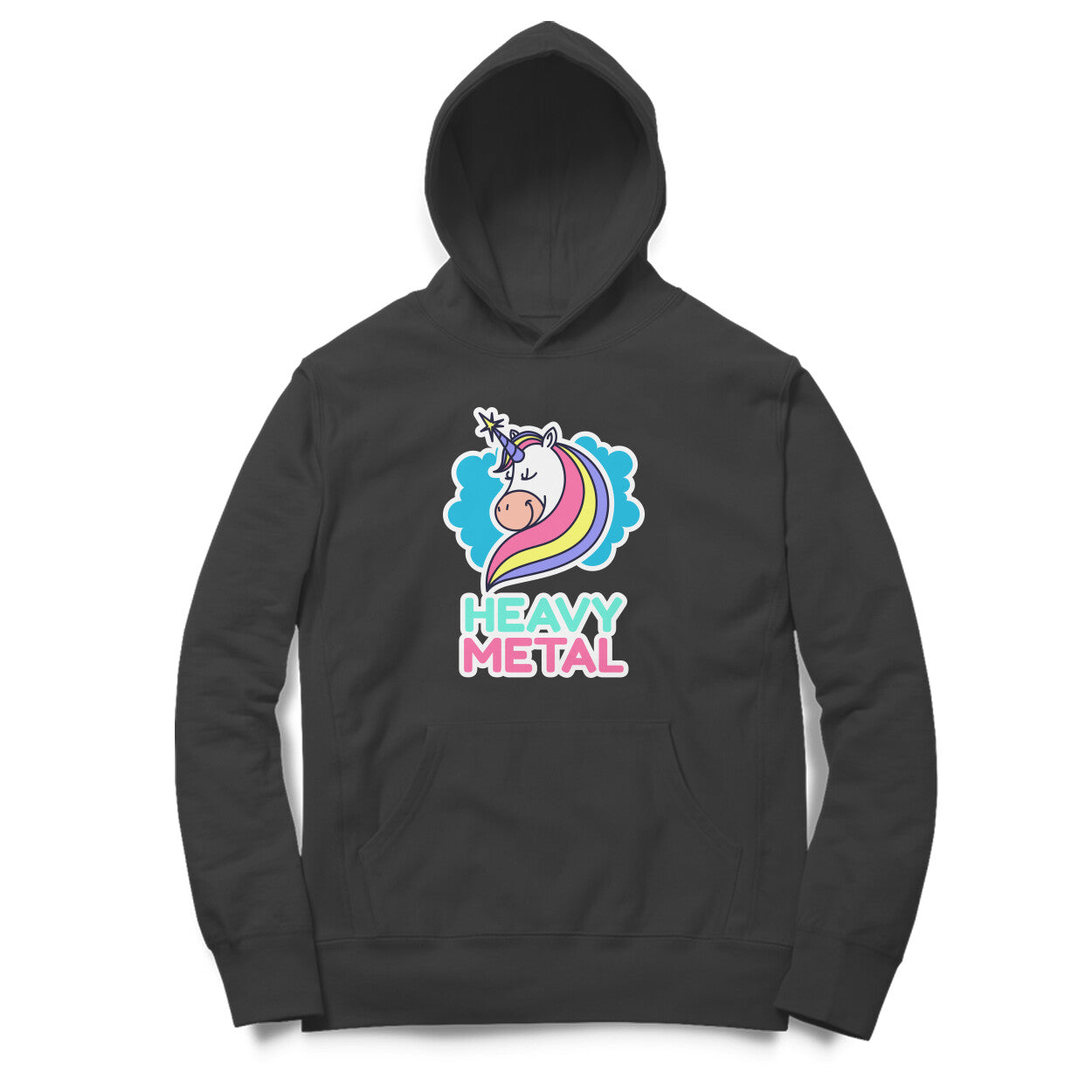 TNH - Unisex Hoodies - Unicorn Heavy Metal