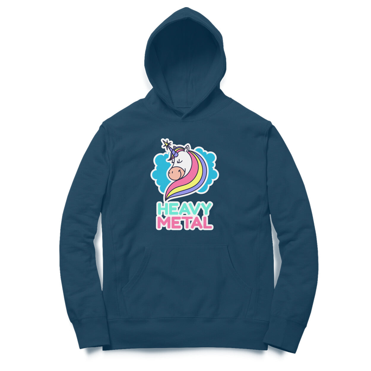 TNH - Unisex Hoodies - Unicorn Heavy Metal
