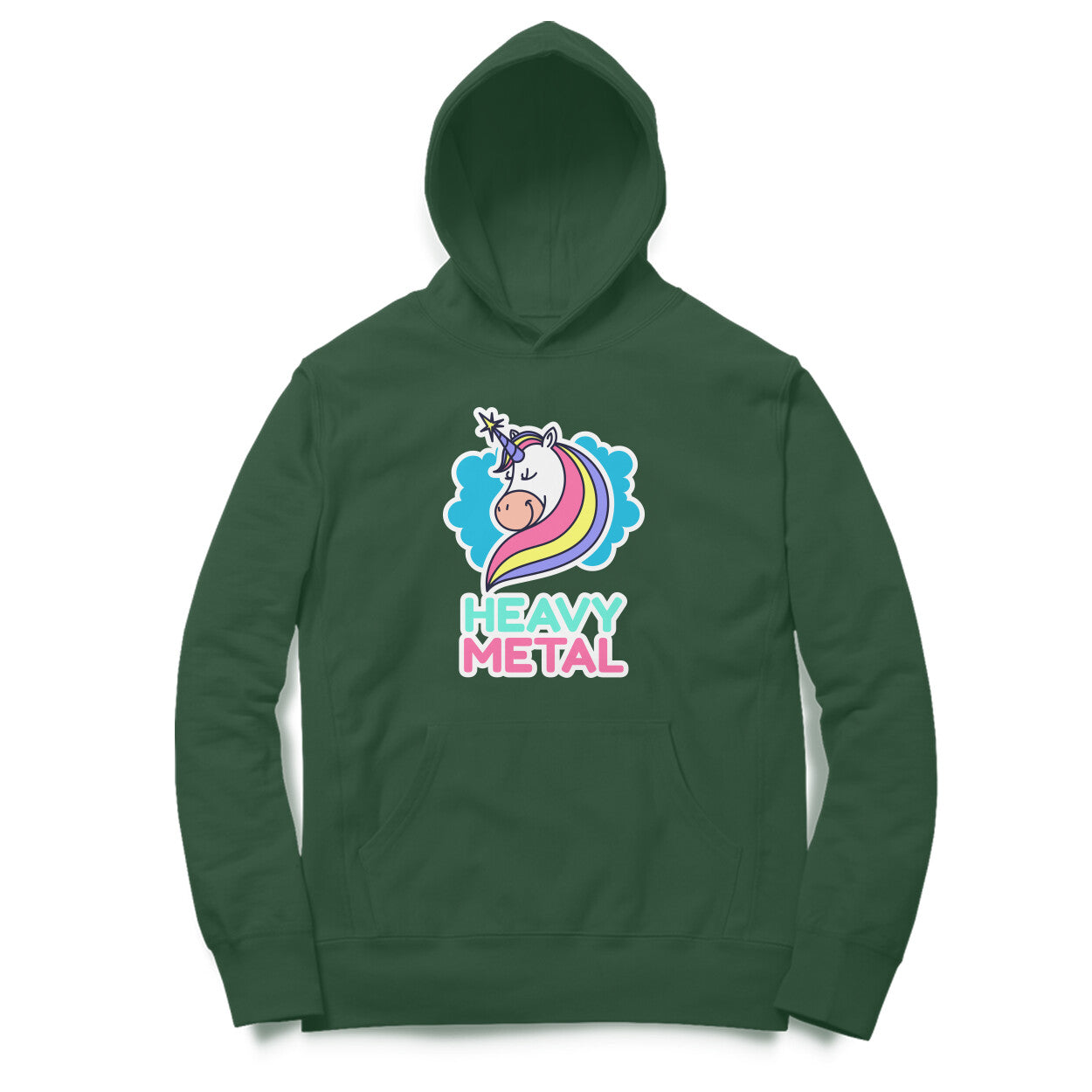TNH - Unisex Hoodies - Unicorn Heavy Metal