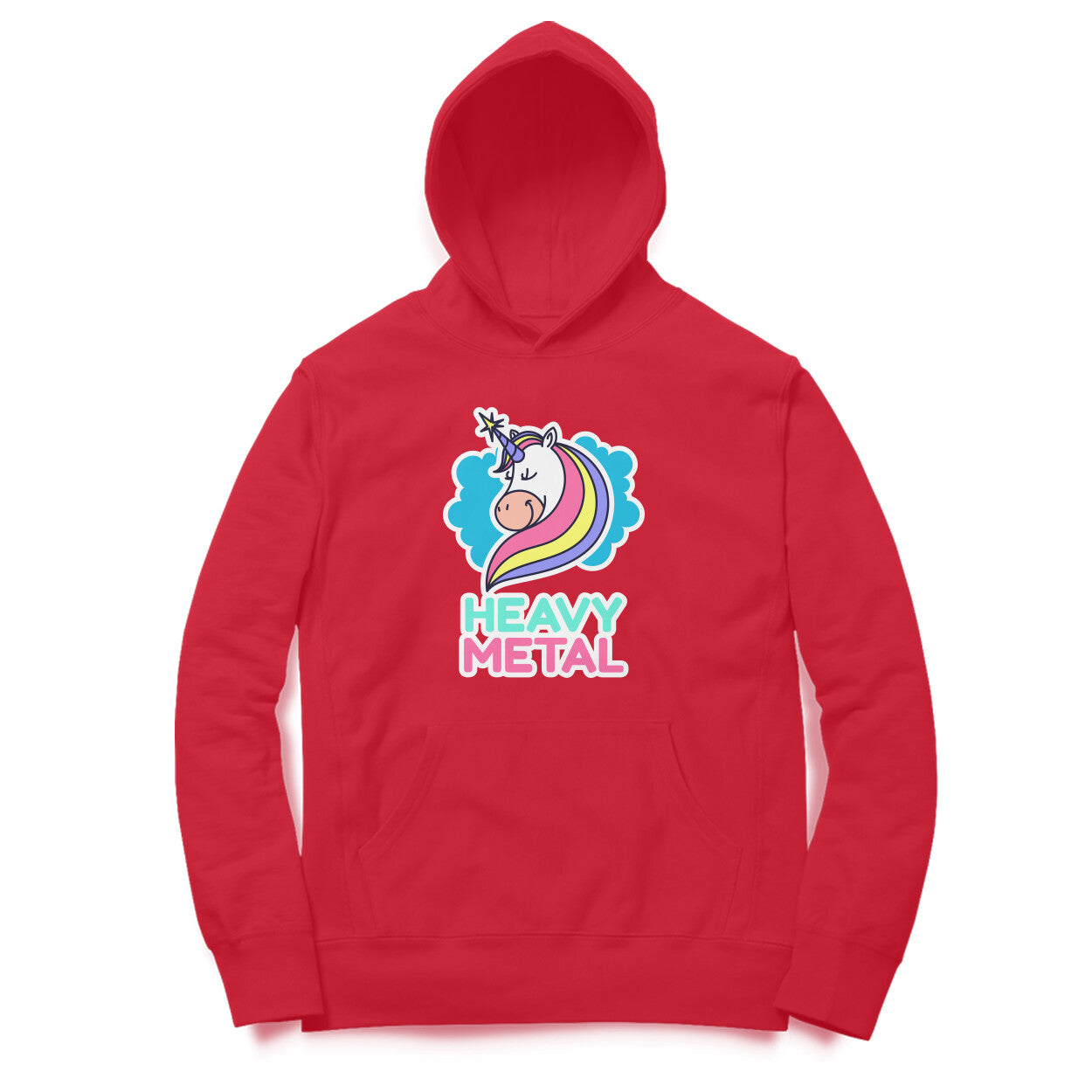TNH - Unisex Hoodies - Unicorn Heavy Metal