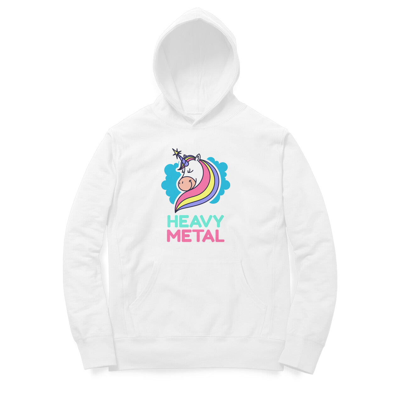 TNH - Unisex Hoodies - Unicorn Heavy Metal