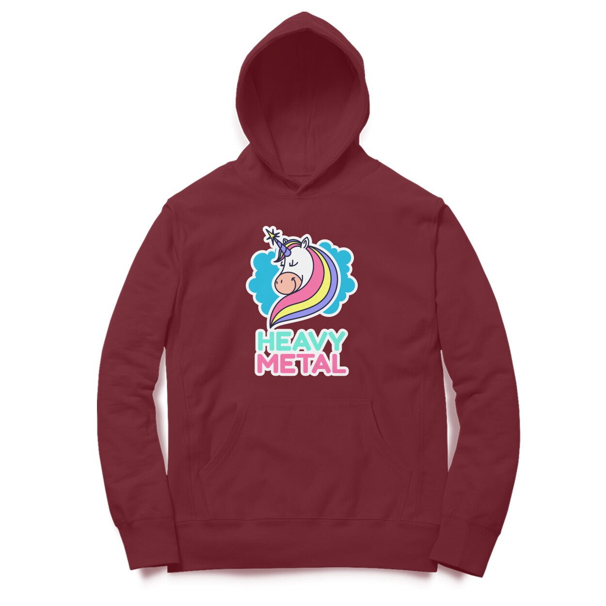 TNH - Unisex Hoodies - Unicorn Heavy Metal