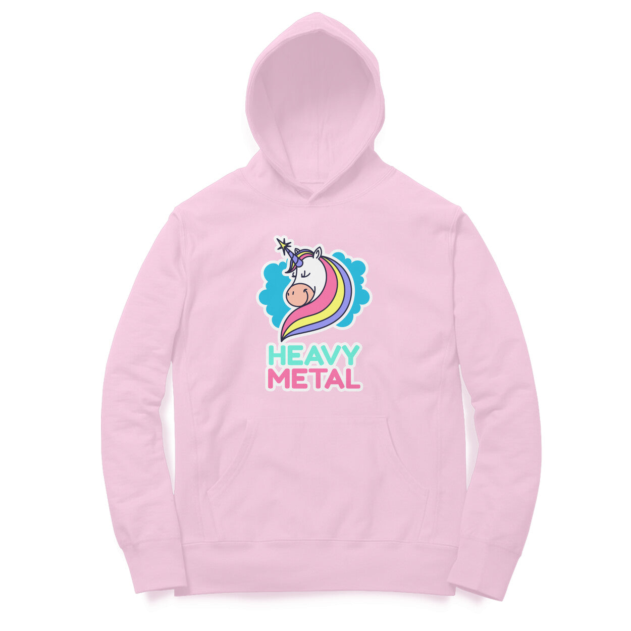 TNH - Unisex Hoodies - Unicorn Heavy Metal