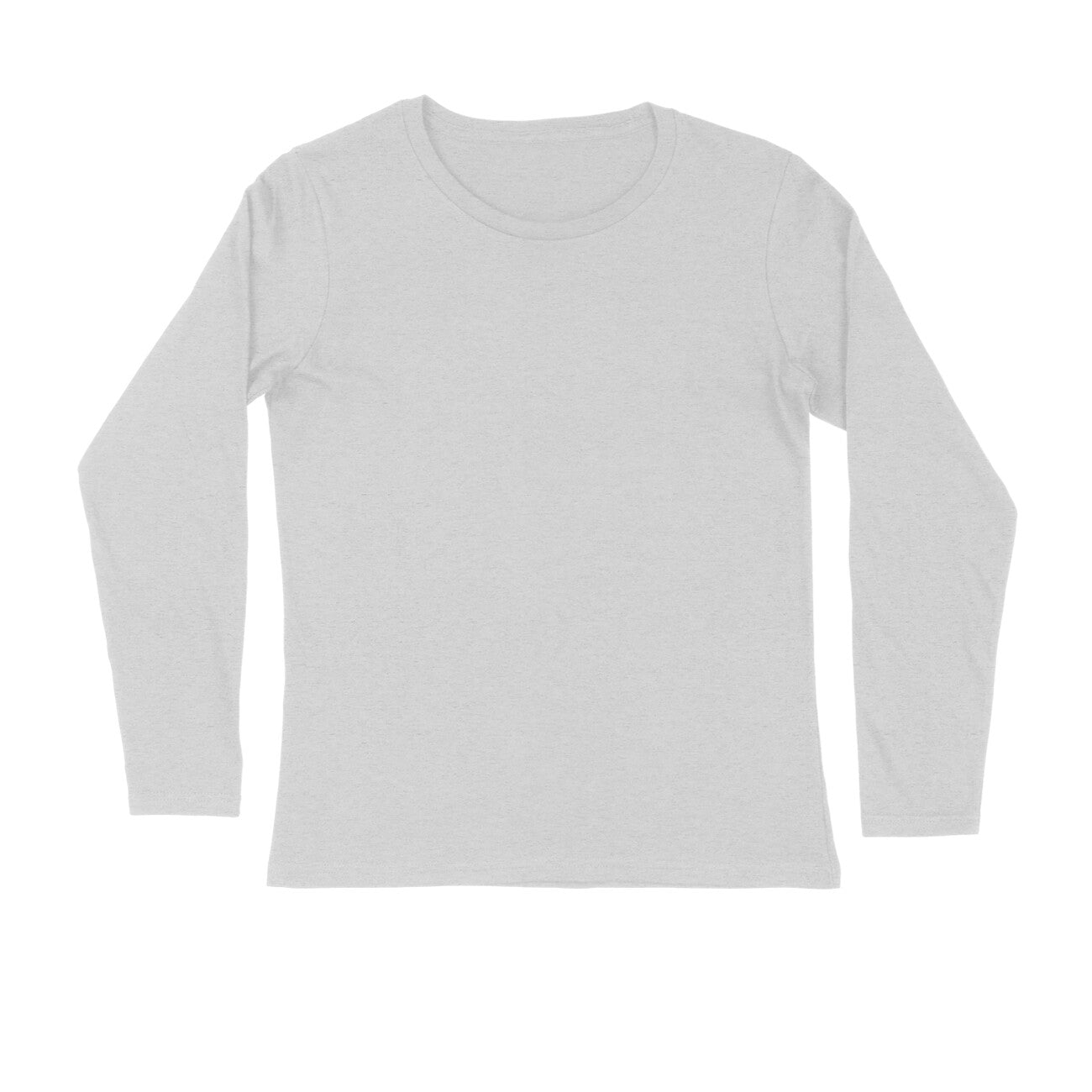 Men's Melange Grey Full Sleeve T-shirt