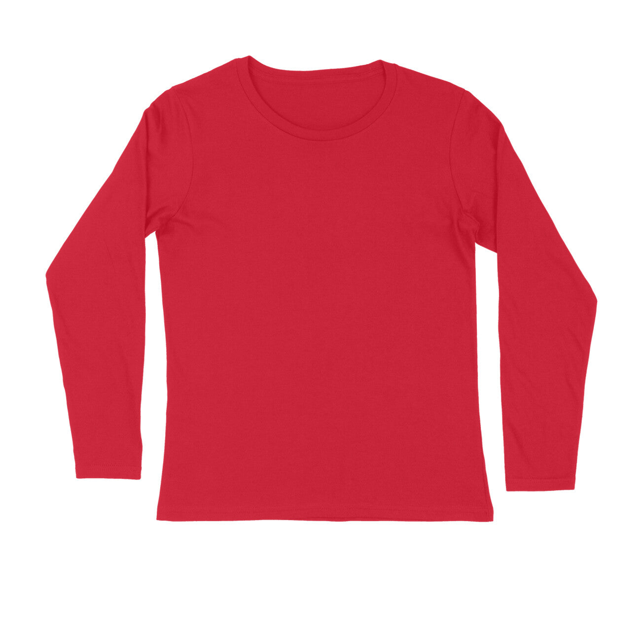 Men's Red Full Sleeve T-shirt