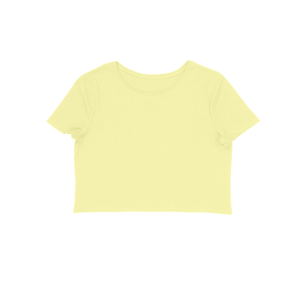 Women's Butter Yellow Crop Top