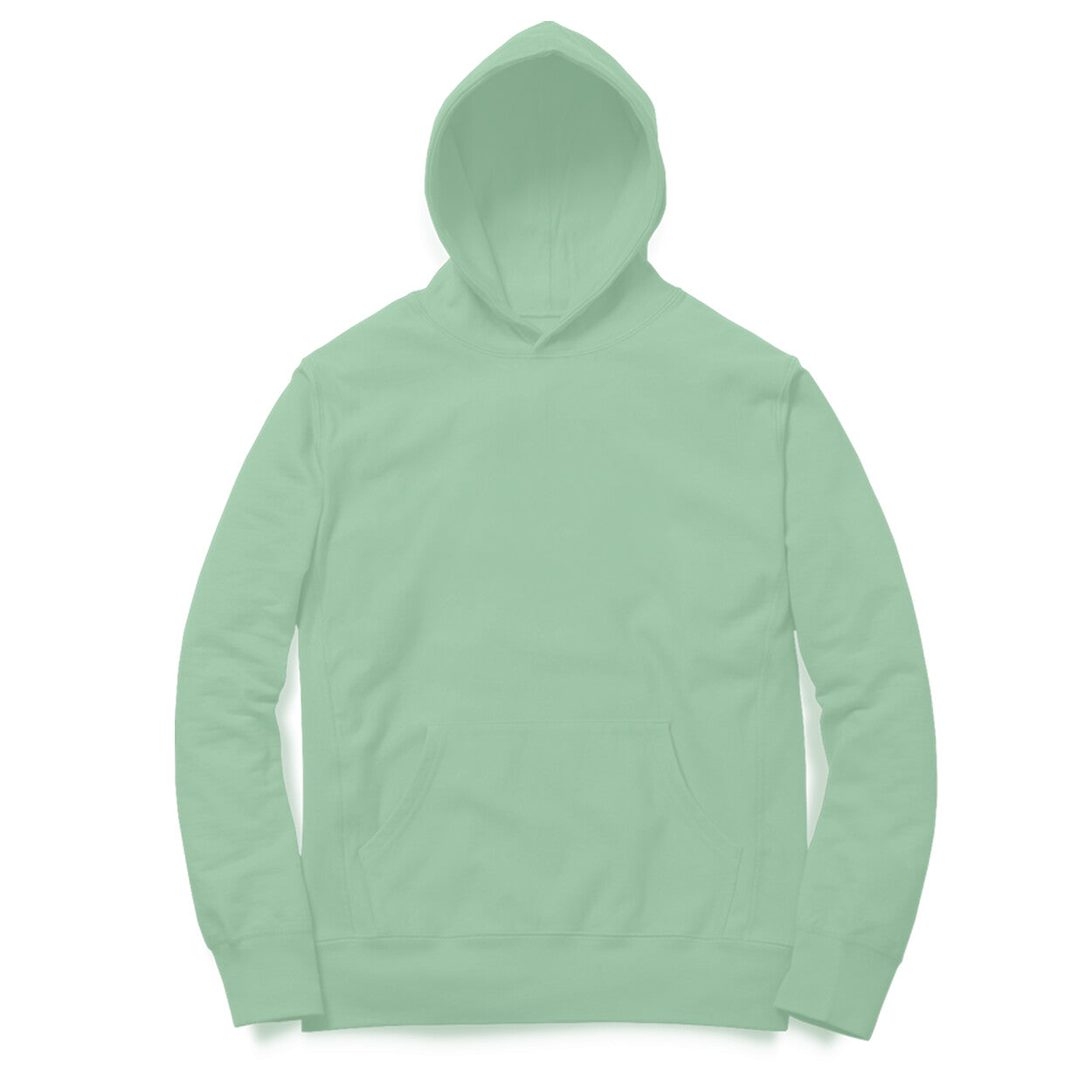 Green discount hoodie plain