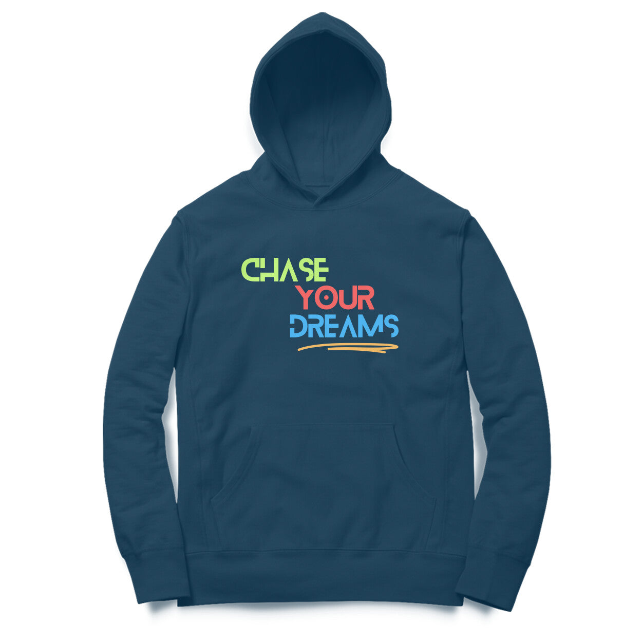 Chase Your Dreams - Navy Blue Unisex Hoodie