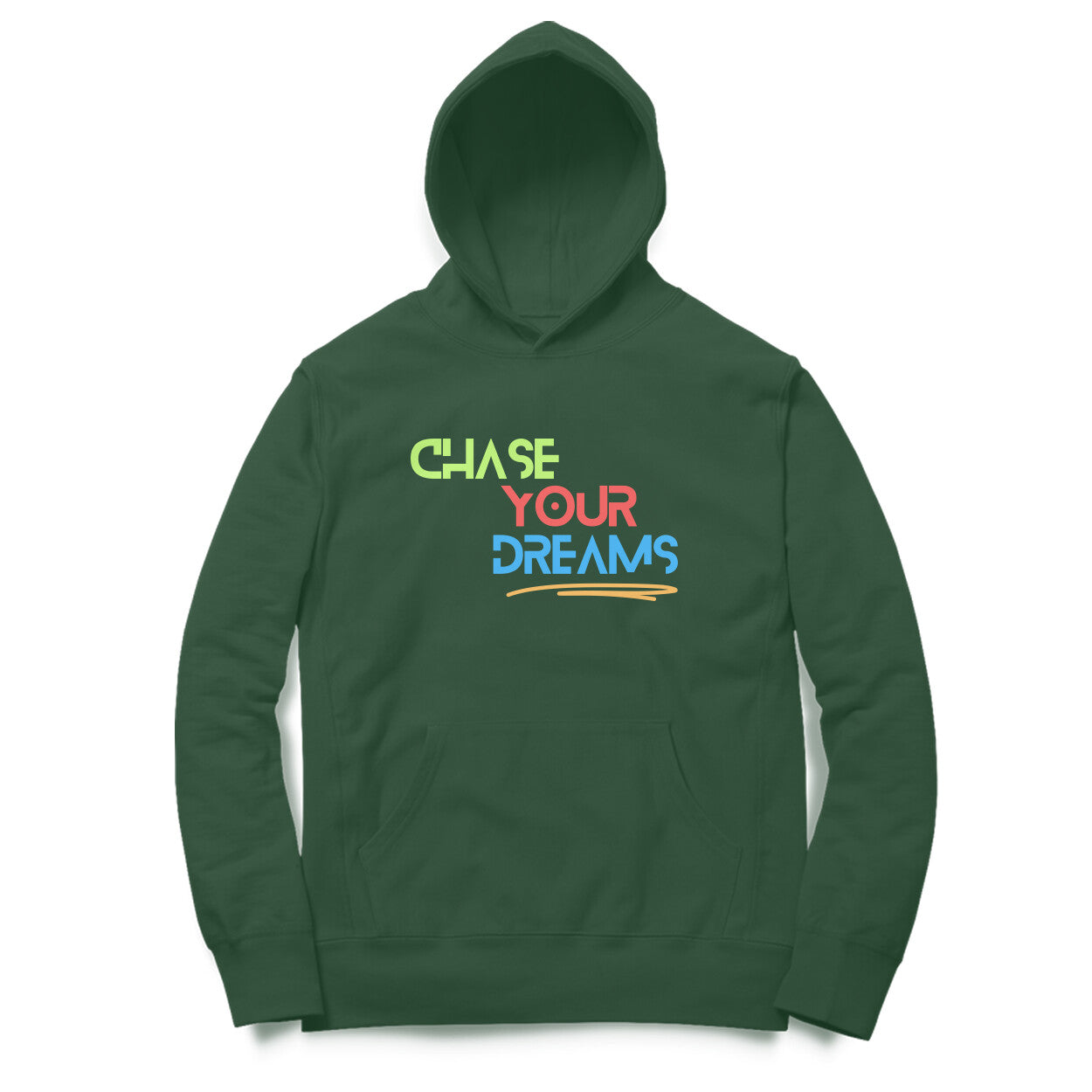 Chase Your Dreams - Olive Green Unisex Hoodies