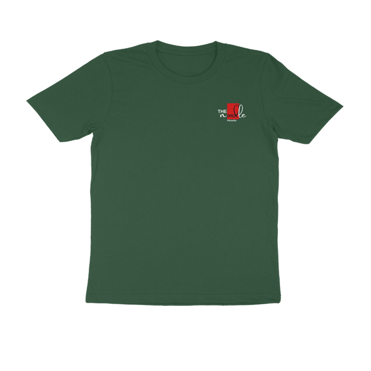 Men's Olive Green Tshirt - TNH (Red)