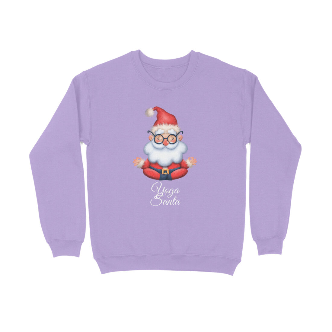 Yoga Santa - Unisex Iris Lavender Sweatshirt
