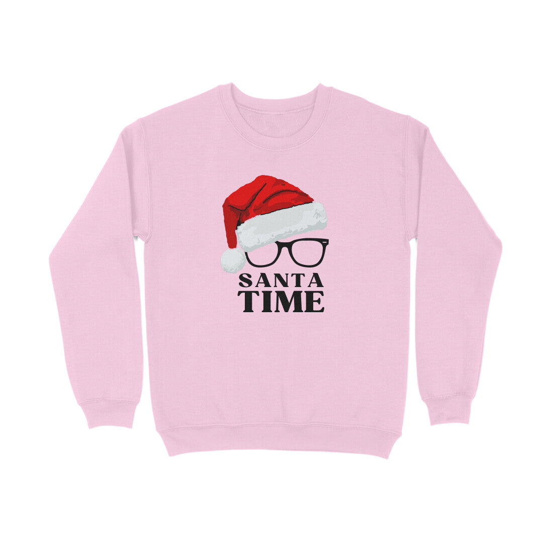 Santa Time - Unisex Light Pink Sweatshirt