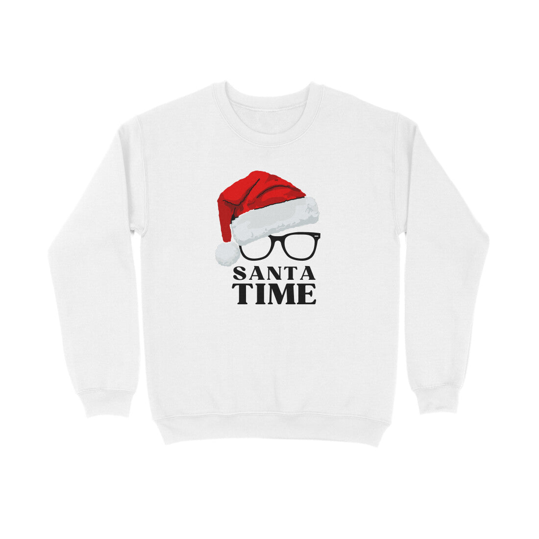 Santa Time - Unisex White Sweatshirt