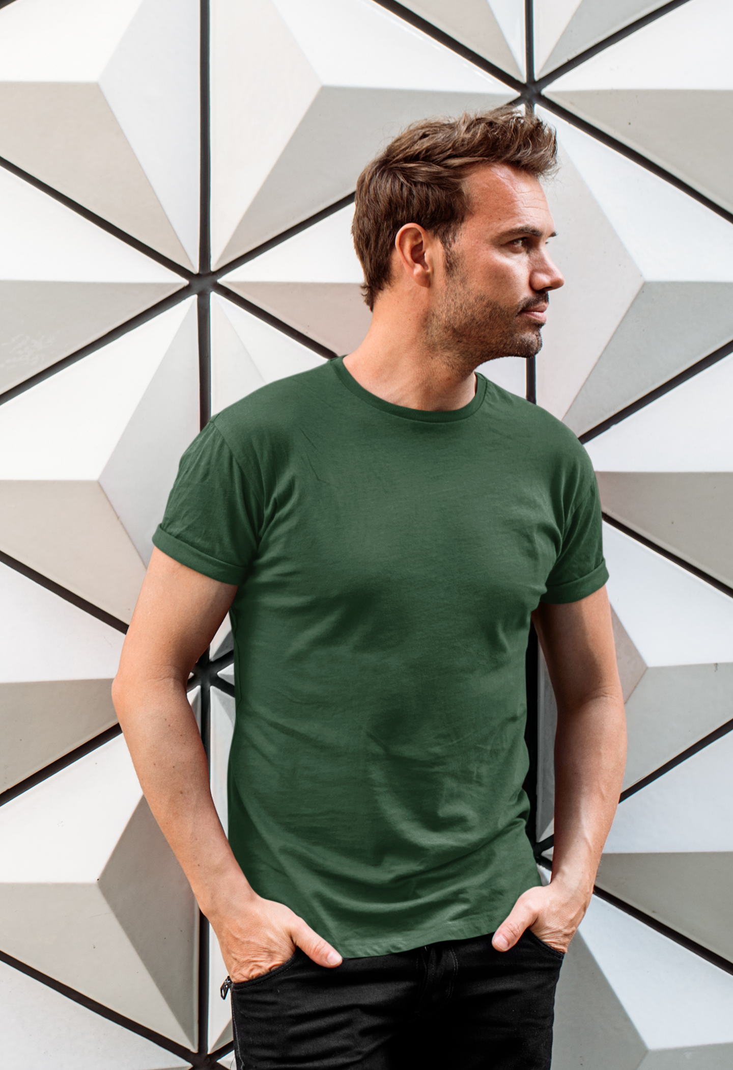 Men's Olive Green T-shirt