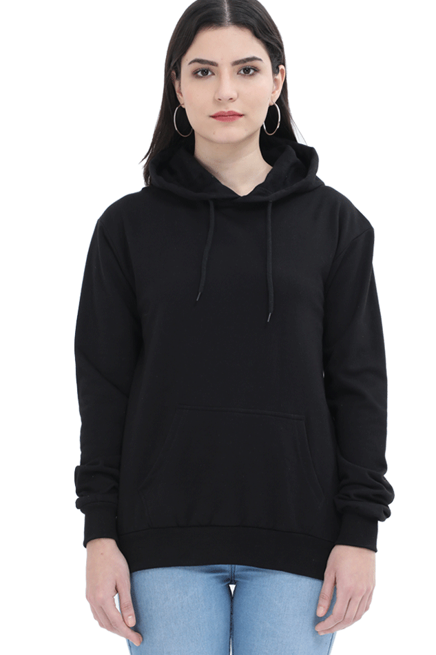 Women's Black Hooded SweatShirt