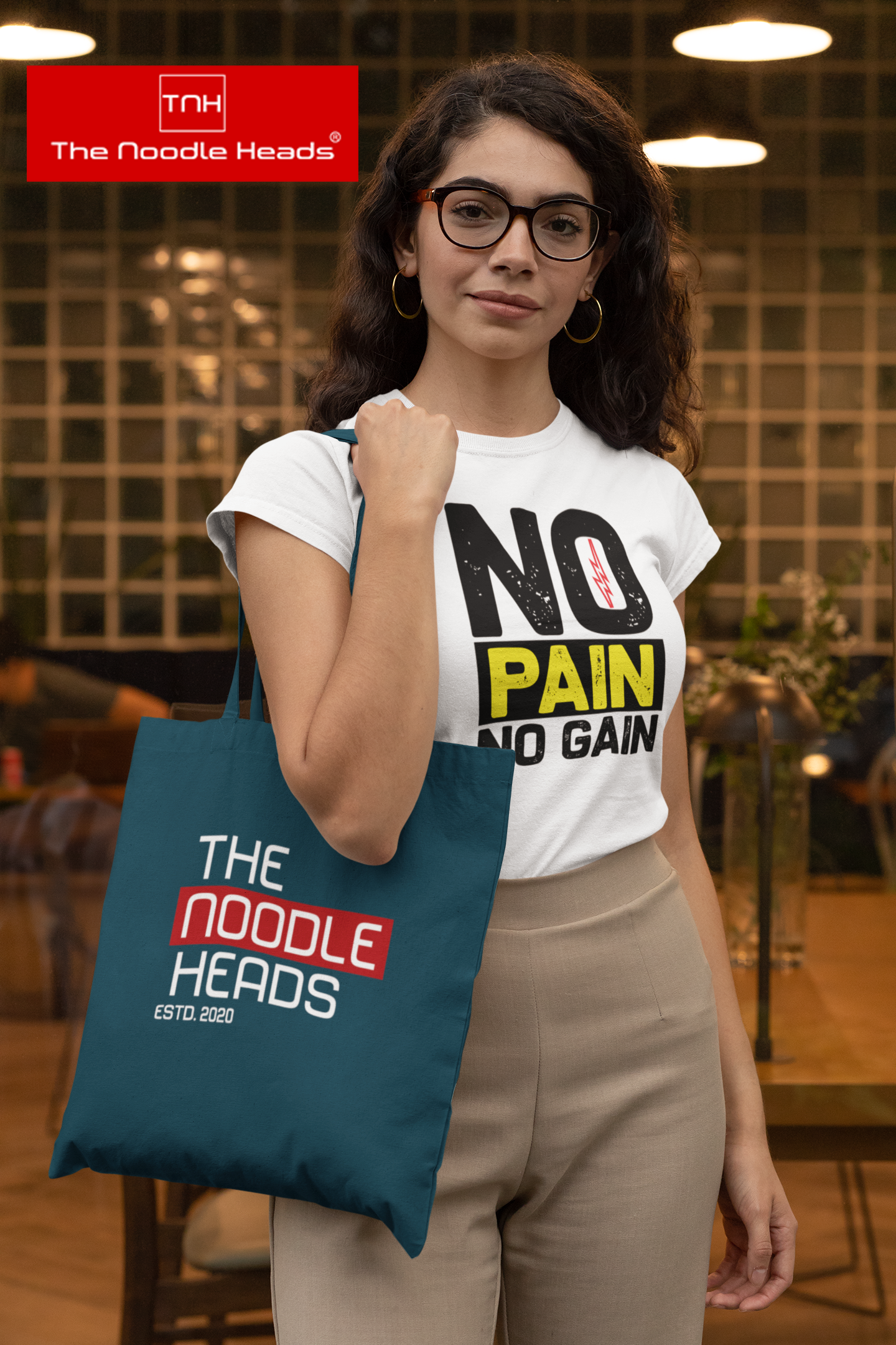 TNH - Women's Round Neck Tshirt - No Pain No Gain