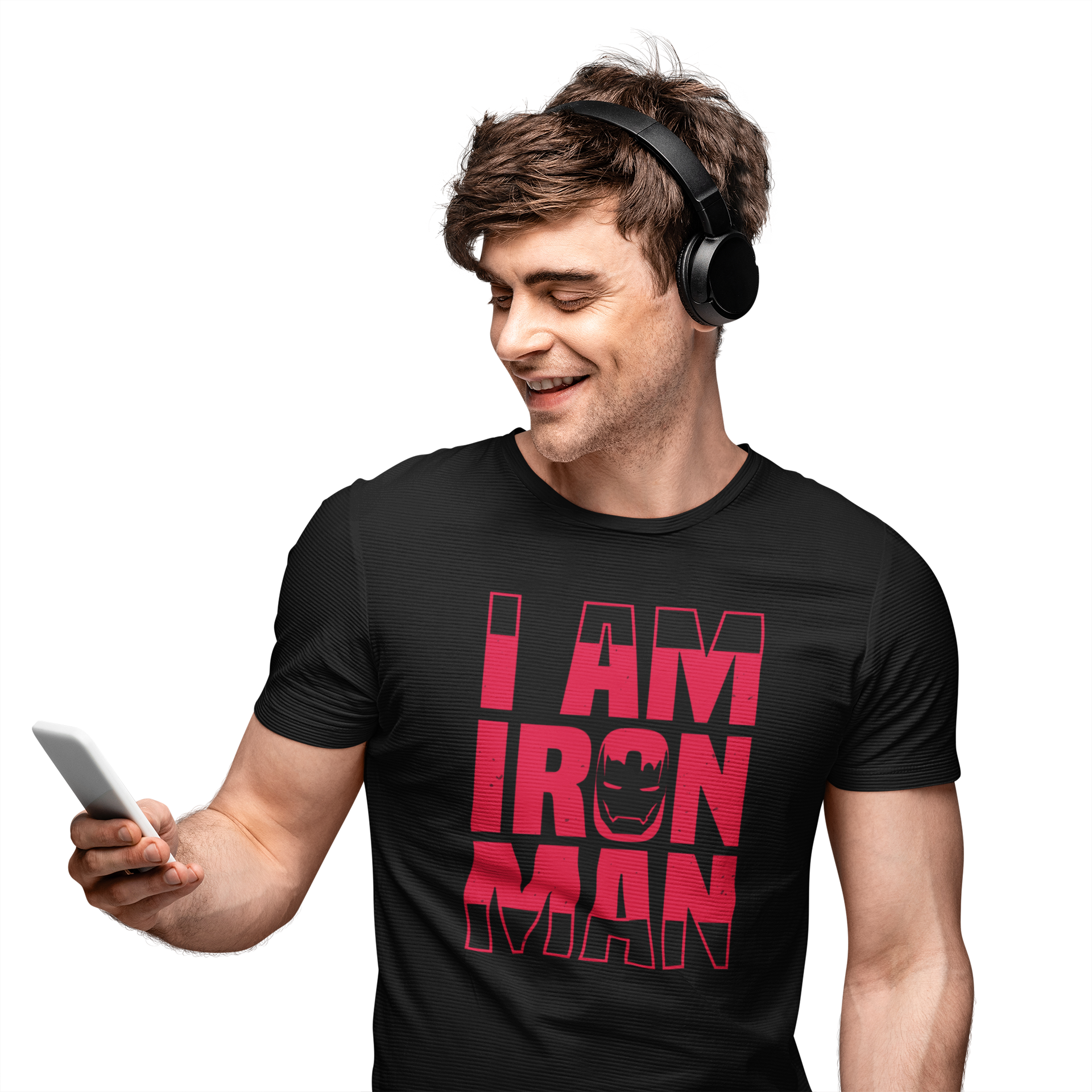 TNH - Men's Round Neck Tshirt - I Am IRON MAN