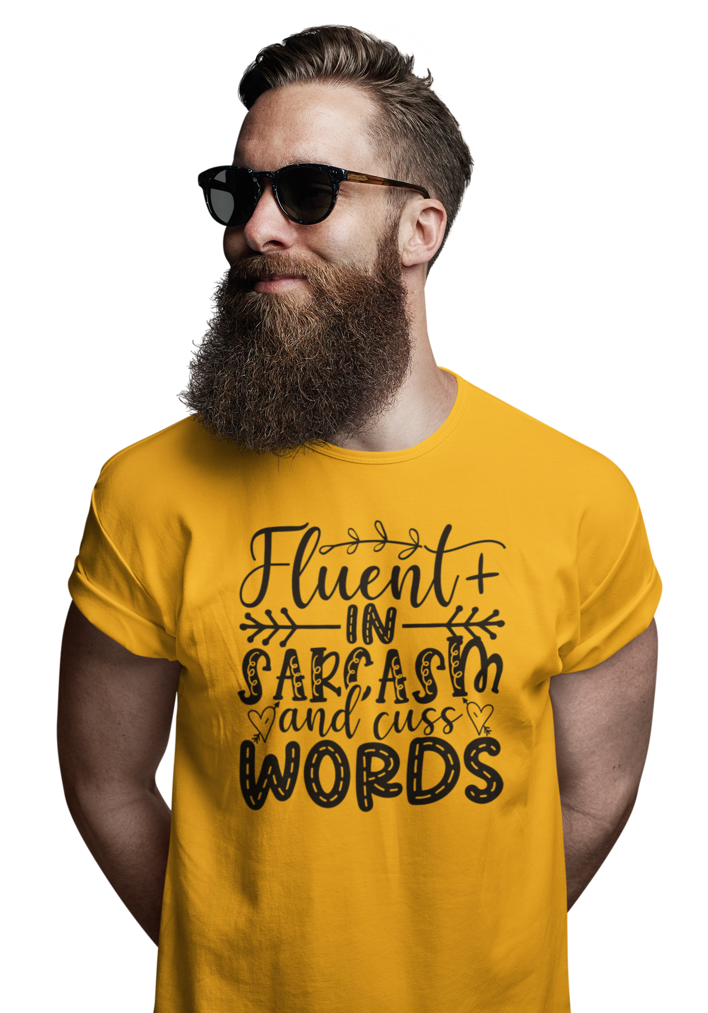 TNH - Men's Round Neck Tshirt - Fluent in Sarcasm