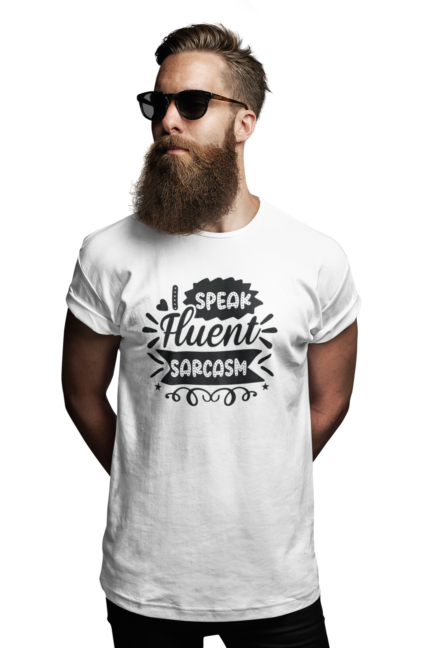 TNH - Men's Round Neck Tshirt - I Speak Fluent Sarcasm