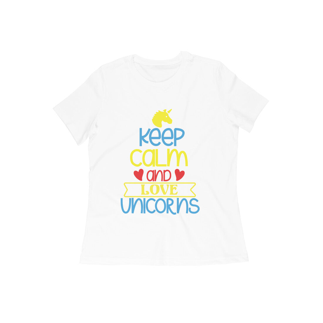 TNH - Women's Round Neck Tshirt - Unicorn Love