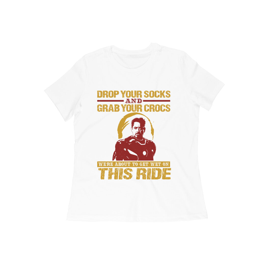 TNH - Women's Round Neck Tshirt - Iron Man - Ride