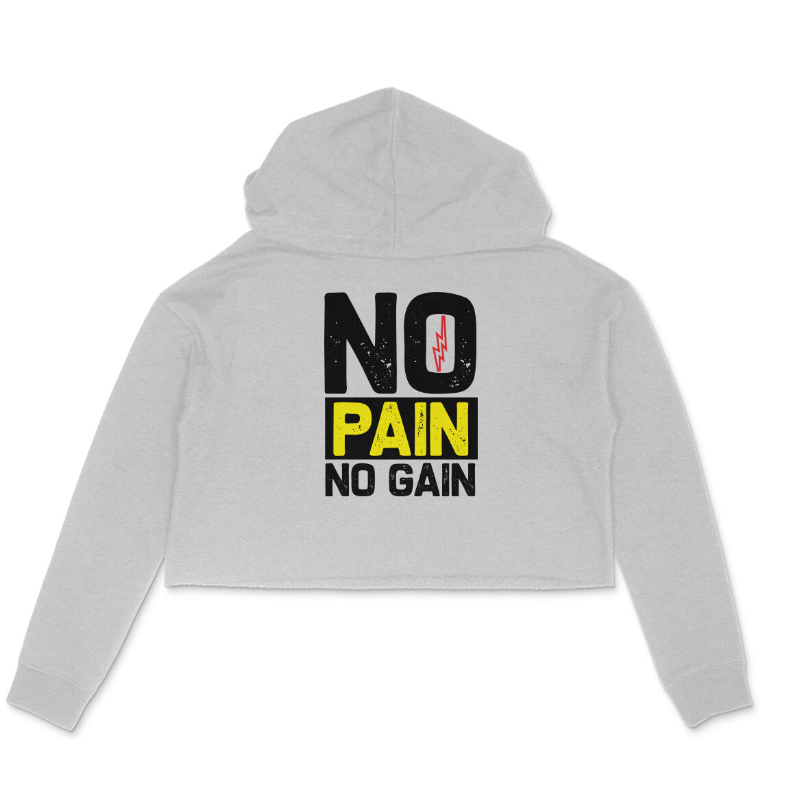 TNH - Women's Crop Hoodie - No Pain No Gain