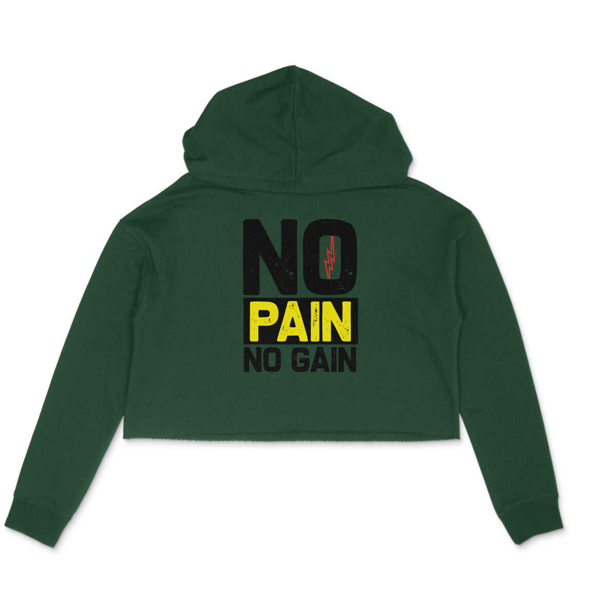 TNH - Women's Crop Hoodie - No Pain No Gain