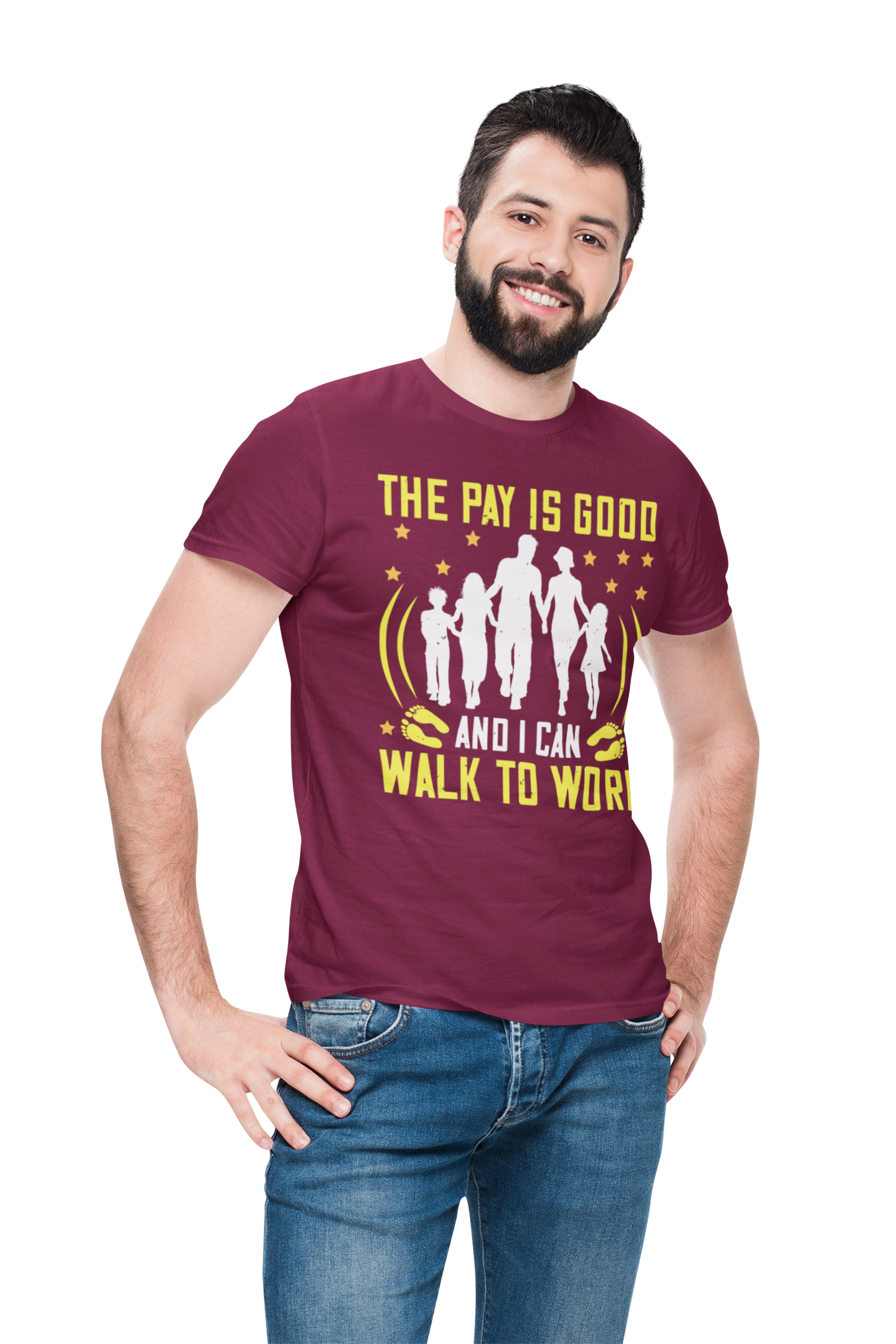 TNH - Men's Round Neck Tshirt - Walk to Work